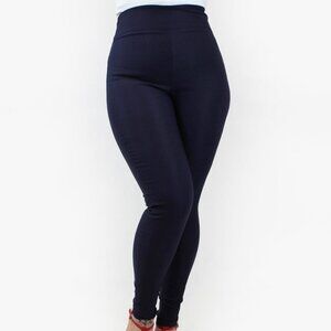 Pin Up Pants, Navy Blue Pin Up High Waist Cigarette Pants
